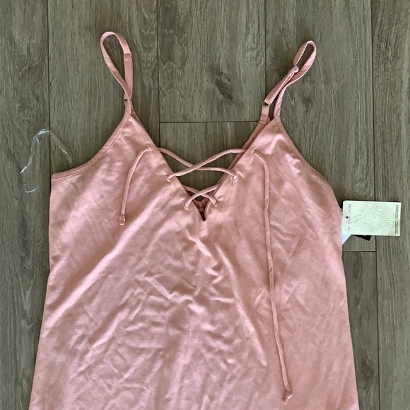 NWT Miken Lace-Up Swim Cover-up Dress - Picture 3 of 4